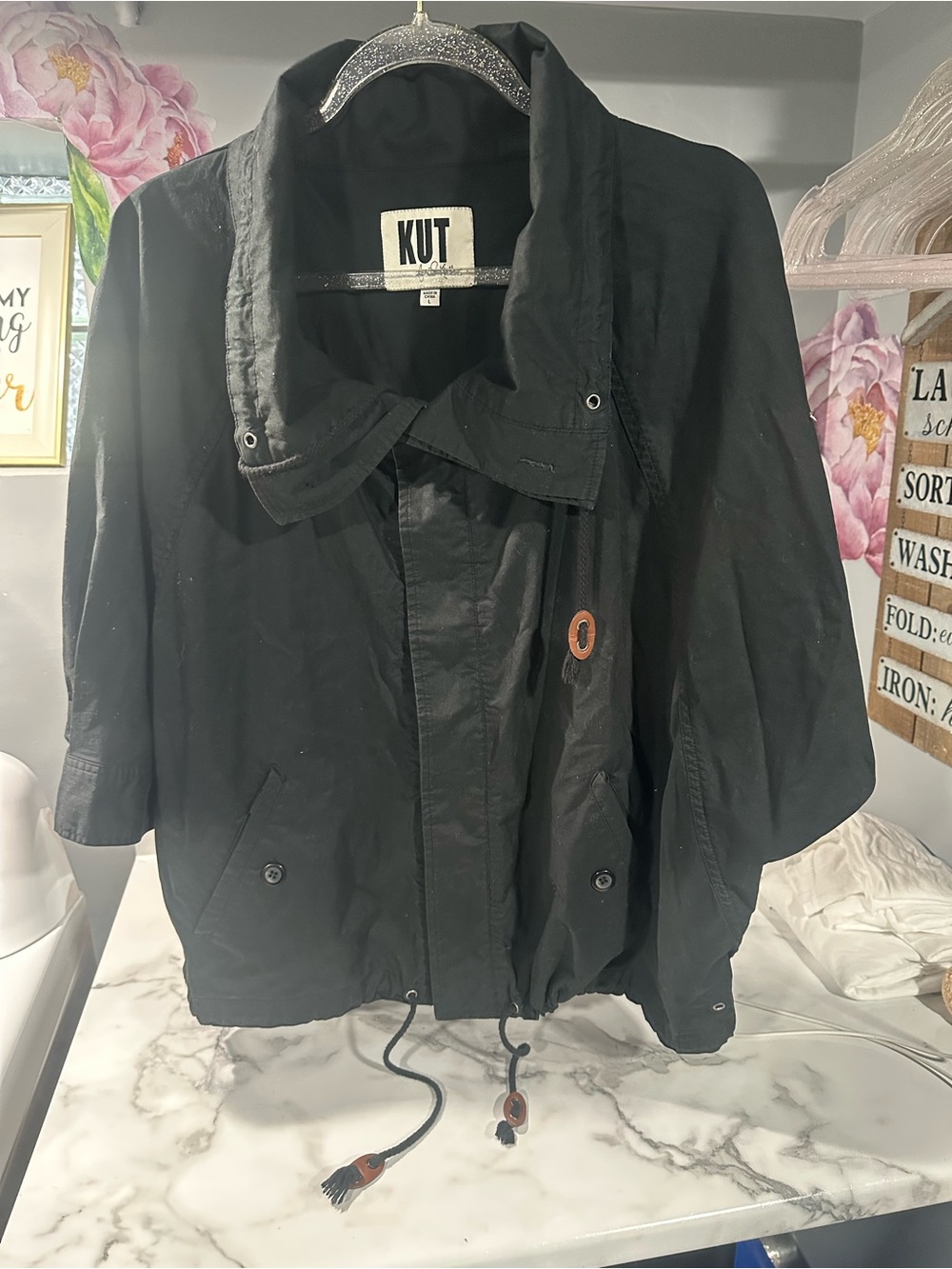 Kut from the Kloth Black Utility Jacket